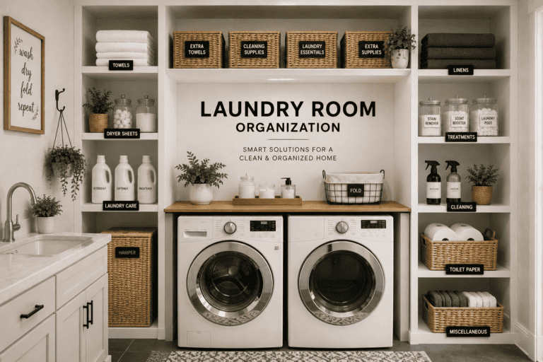laundry room organization products for sorting and storage