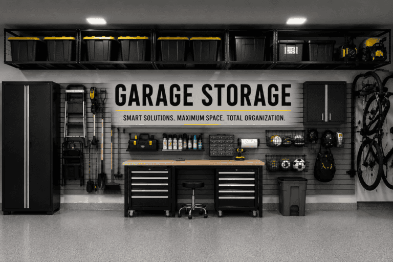 garage storage products for shelving and wall organization
