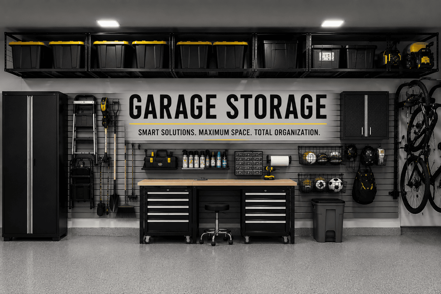 garage storage products for shelving and wall organization