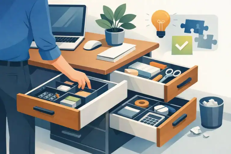 How to Organize Desk Drawers Without Overthinking