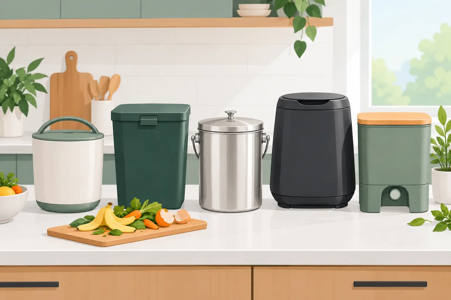 10 Best Kitchen Compost Bins for Less Mess
