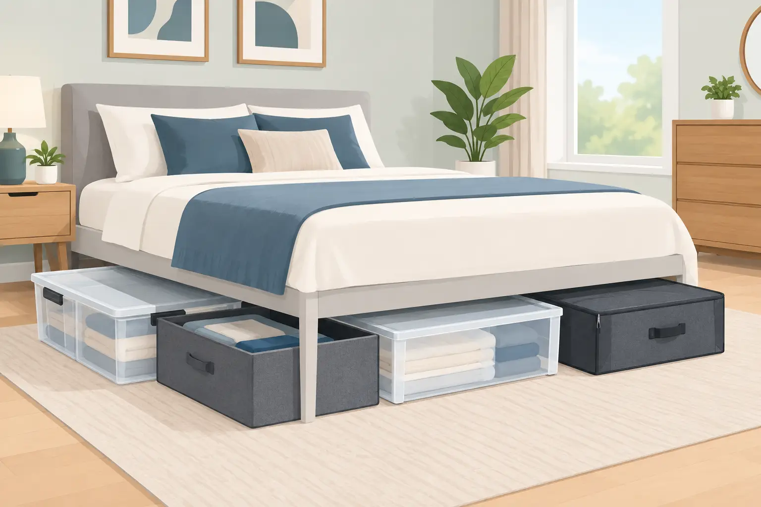 8 Best Under Bed Containers for Real-Life Storage