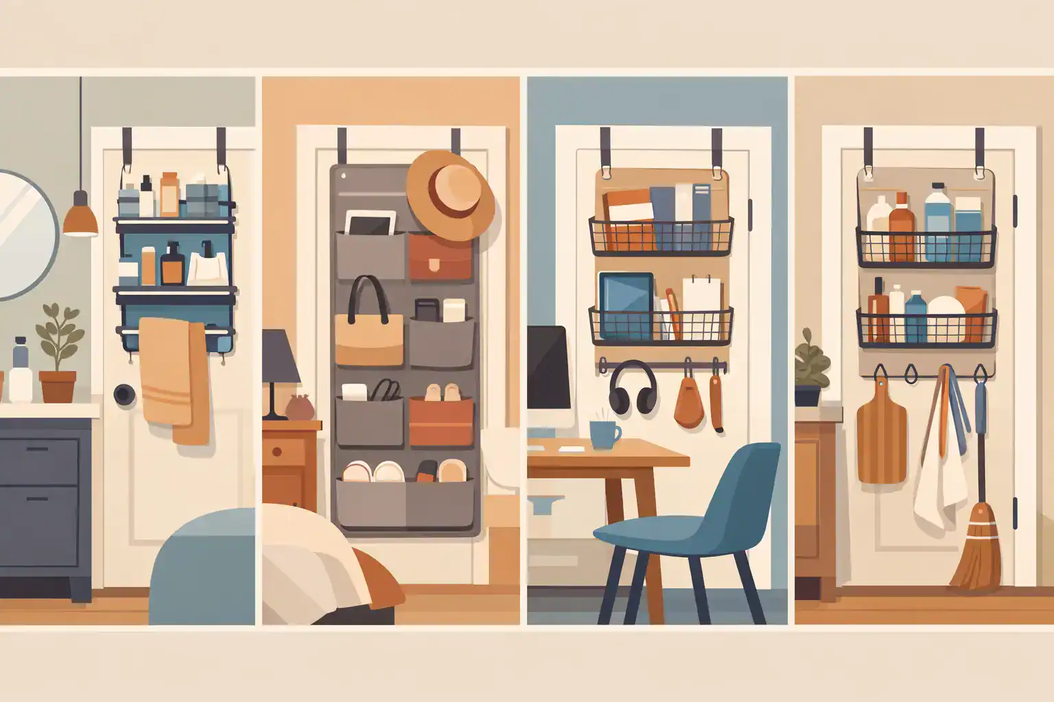 8 Best Over Door Organizers for Every Room