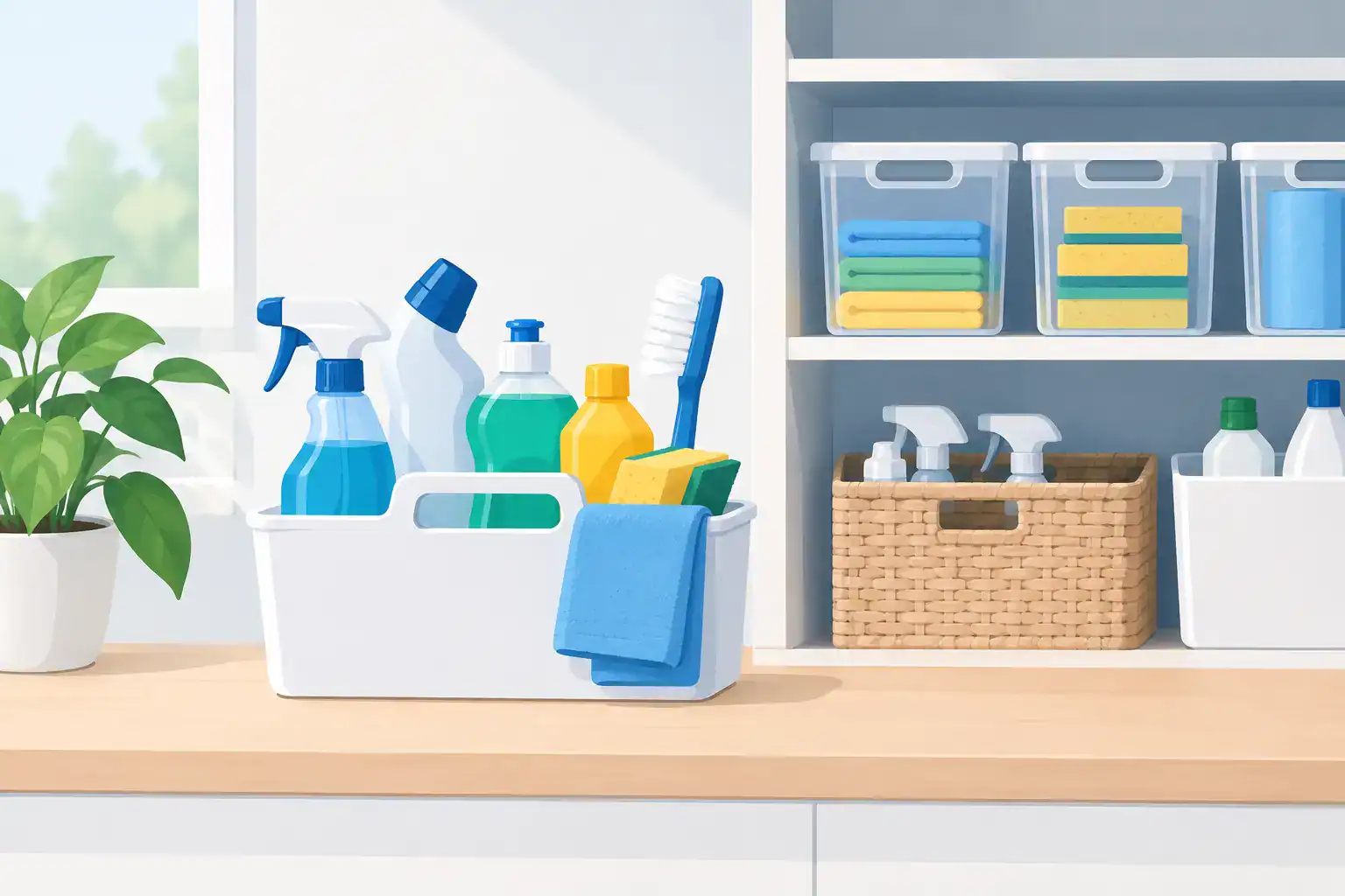 How to Organize Cleaning Supplies at Home