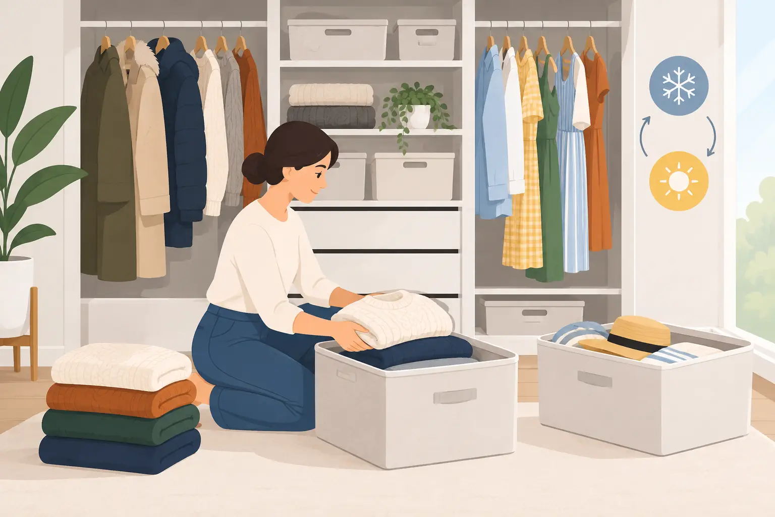 How to Store Seasonal Clothes Without Closet Chaos