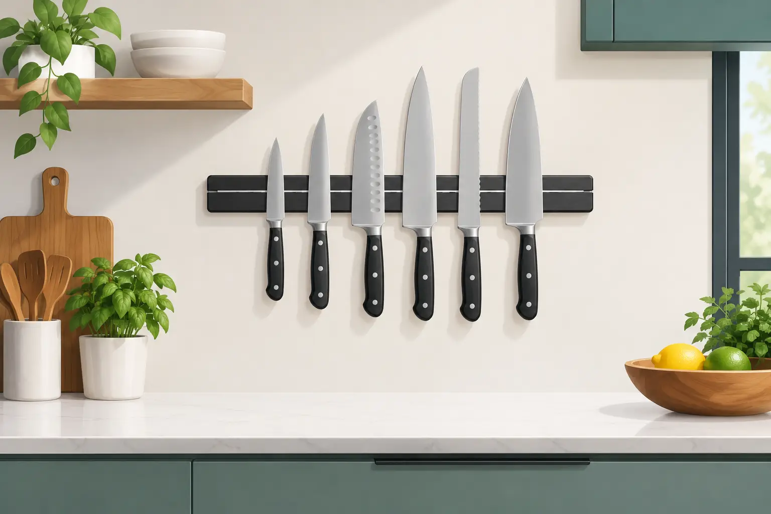 7 Best Magnetic Knife Strips for Tidy Kitchens