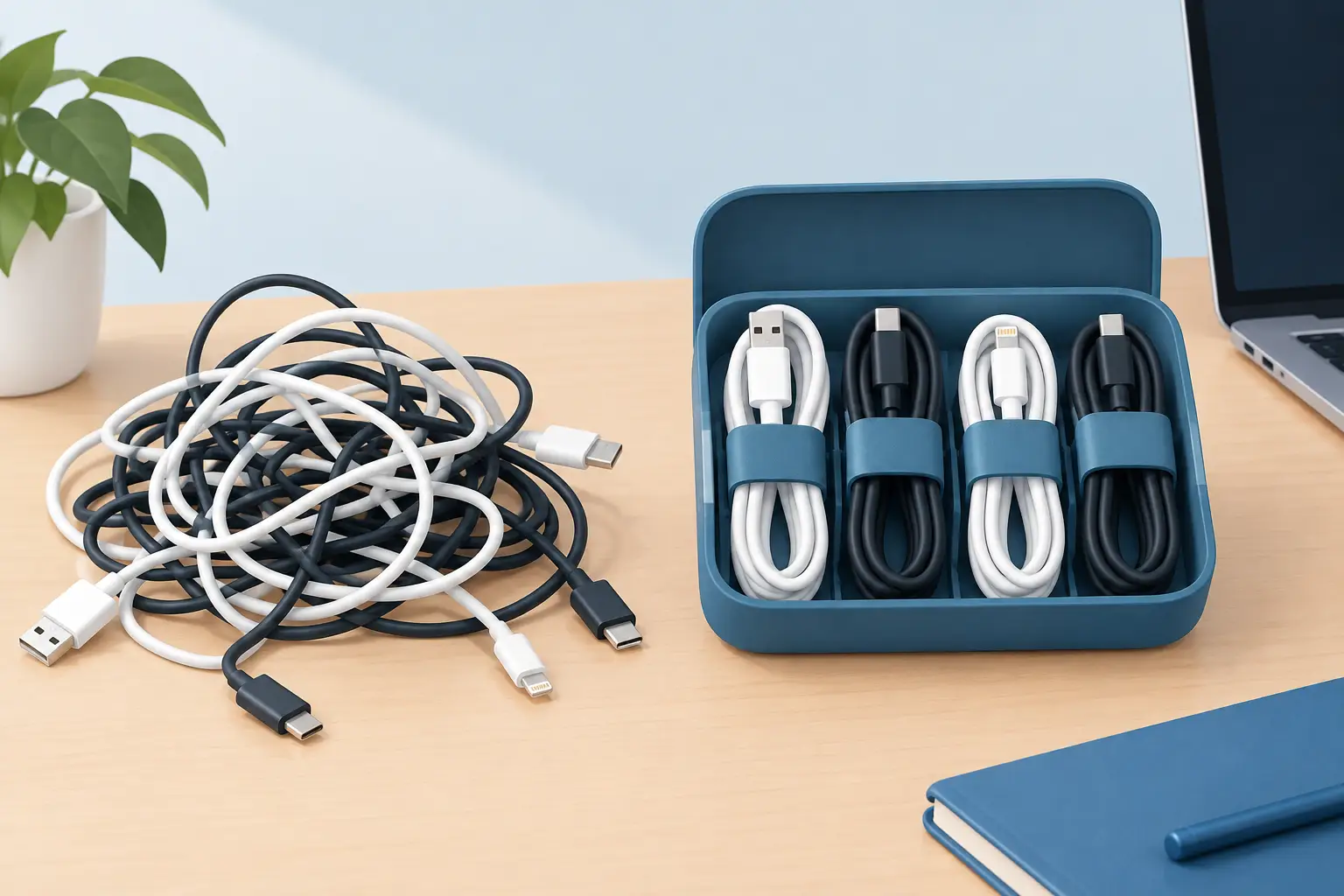 How to Organize Charging Cables Without Tangles