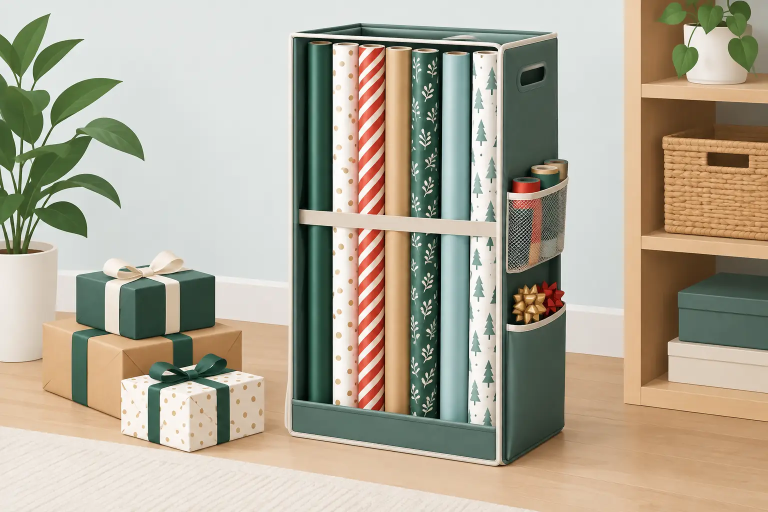 How to Store Wrapping Paper Without the Chaos